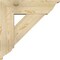 Ekena Millwork Traditional Traditional Rough Sawn Bracket w/ Offset Brace, Douglas Fir, 8"W x 26"D x 26"H BKT0806X26X26TRA01RDF - alternate 4
